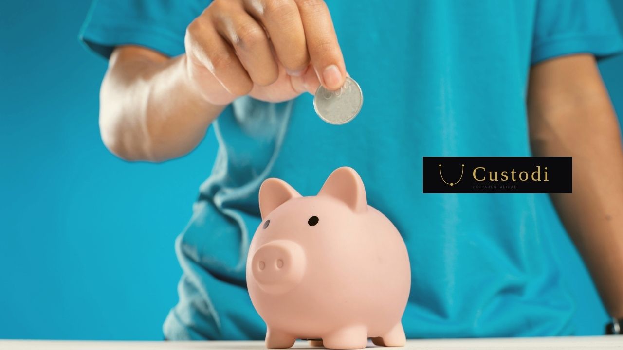 Padre e hijo en un entorno de seguridad financiera